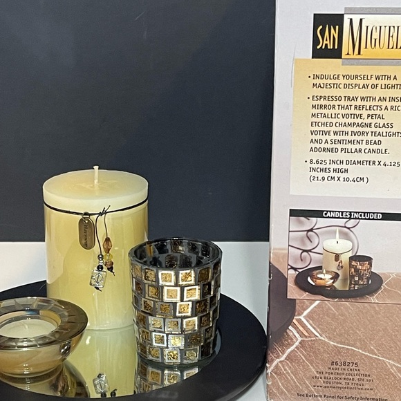 4 Piece San Miguel Sentiments Cortland Lighting  Candle Decor - Picture 10 of 12